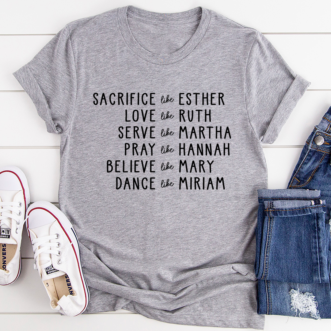 Women of the Bible T-Shirt-0